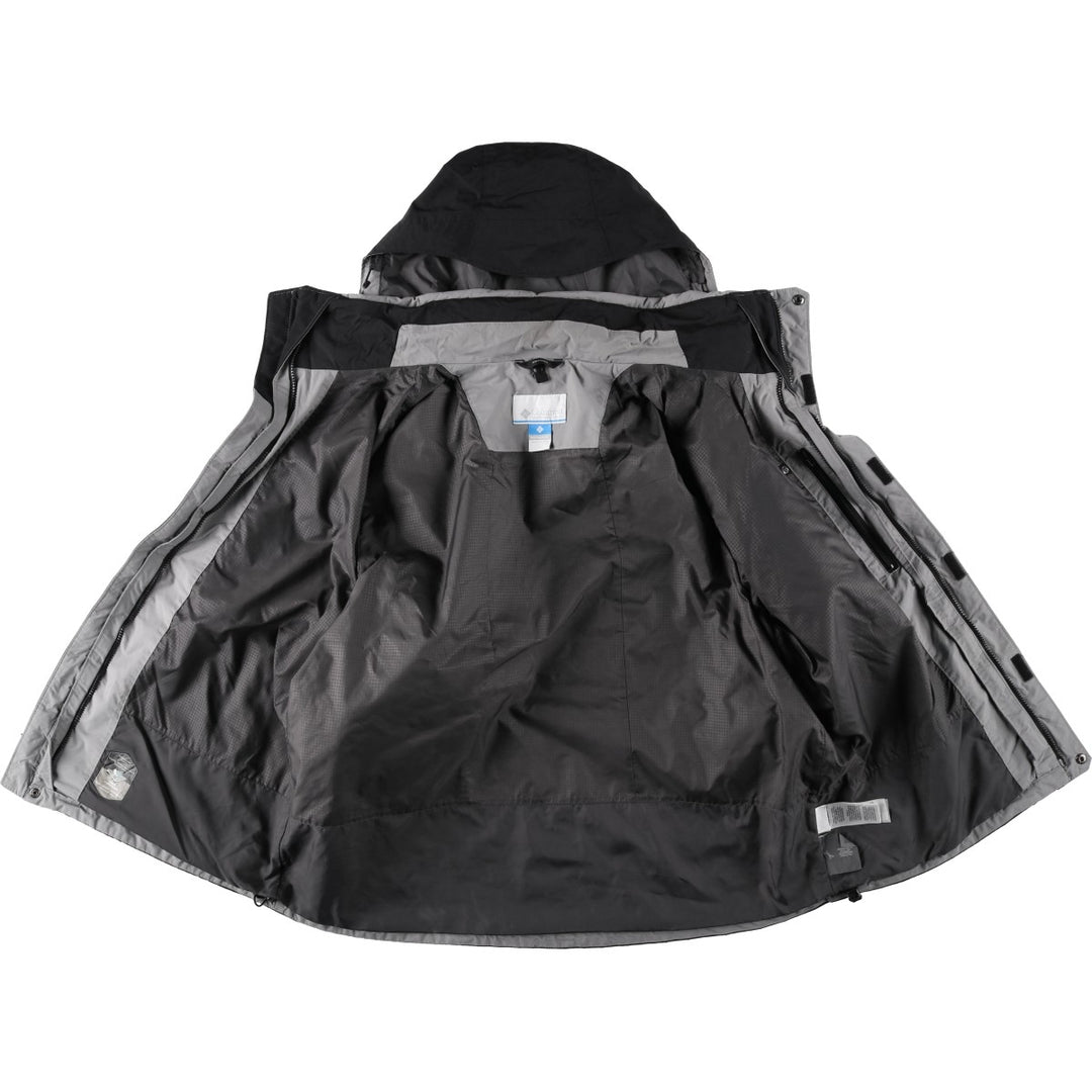 Columbia Interchange Mountain Parka Shell Jacket, Men's Size XL Nylon black type Vintage Second Hand