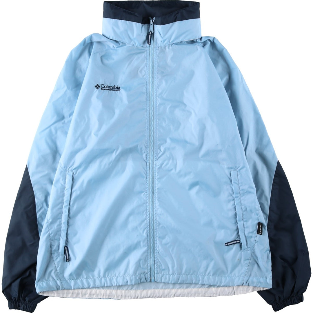 2000'S Columbia Nylon Jacket, Men's XL Nylon Blue type light blue Vintage Second Hand