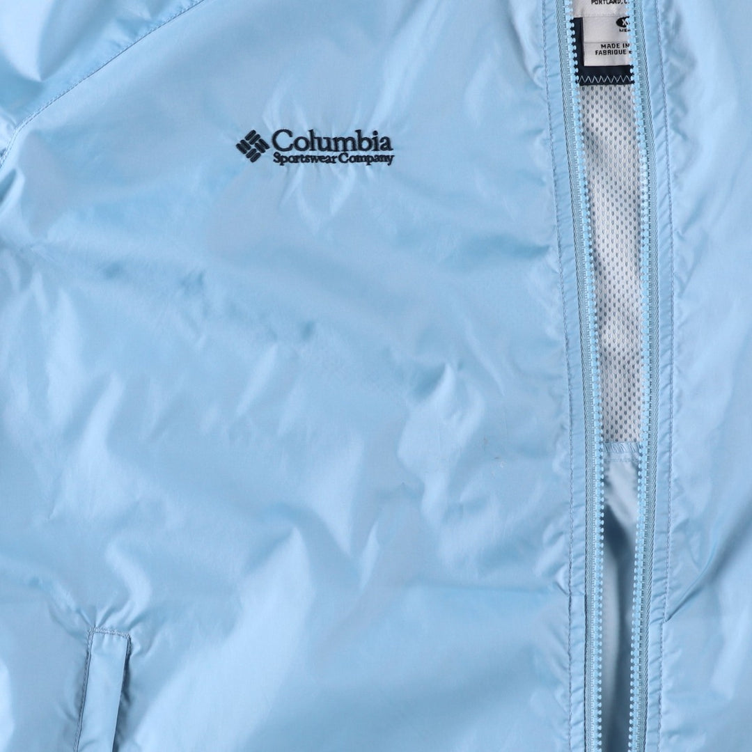 2000'S Columbia Nylon Jacket, Men's XL Nylon Blue type light blue Vintage Second Hand