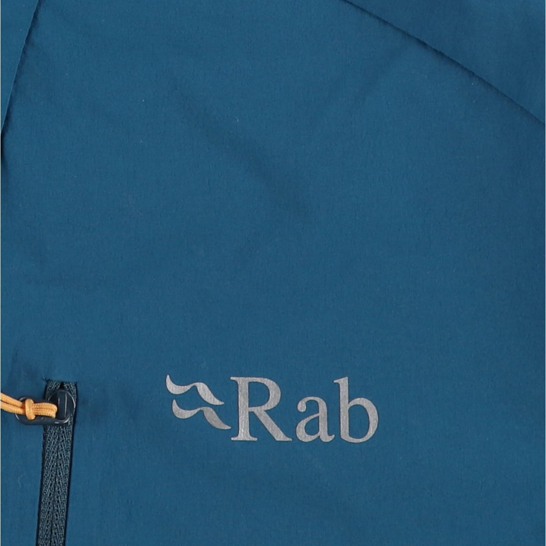 Rab Hooded Softshell Jacket, Men's Size XL Nylon blue type Vintage Second Hand