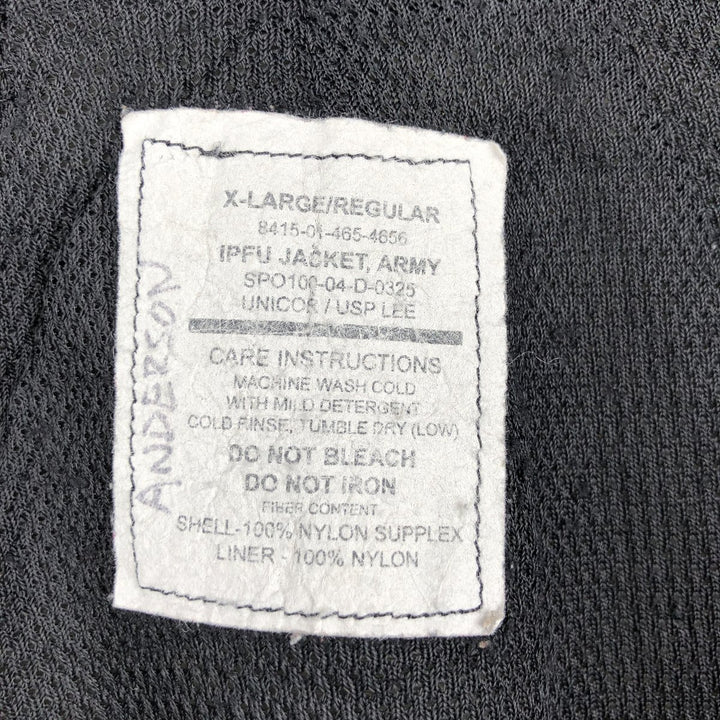 00'S USARMY IPFU Training Jacket Nylon Jacket Made in USA X-LARGE Nylon gray type Vintage Second Hand