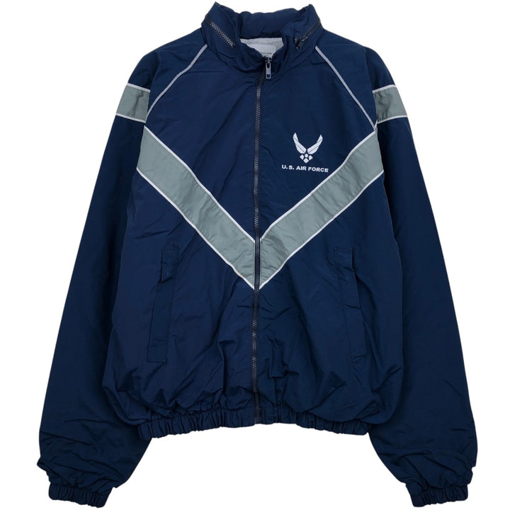 Authentic 2000'S US Military USAIR Force PTU Training Jacket, Nylon Jacket, Made in USA, Small Long, Men's Size Small Nylon navy blue type Vintage Second Hand
