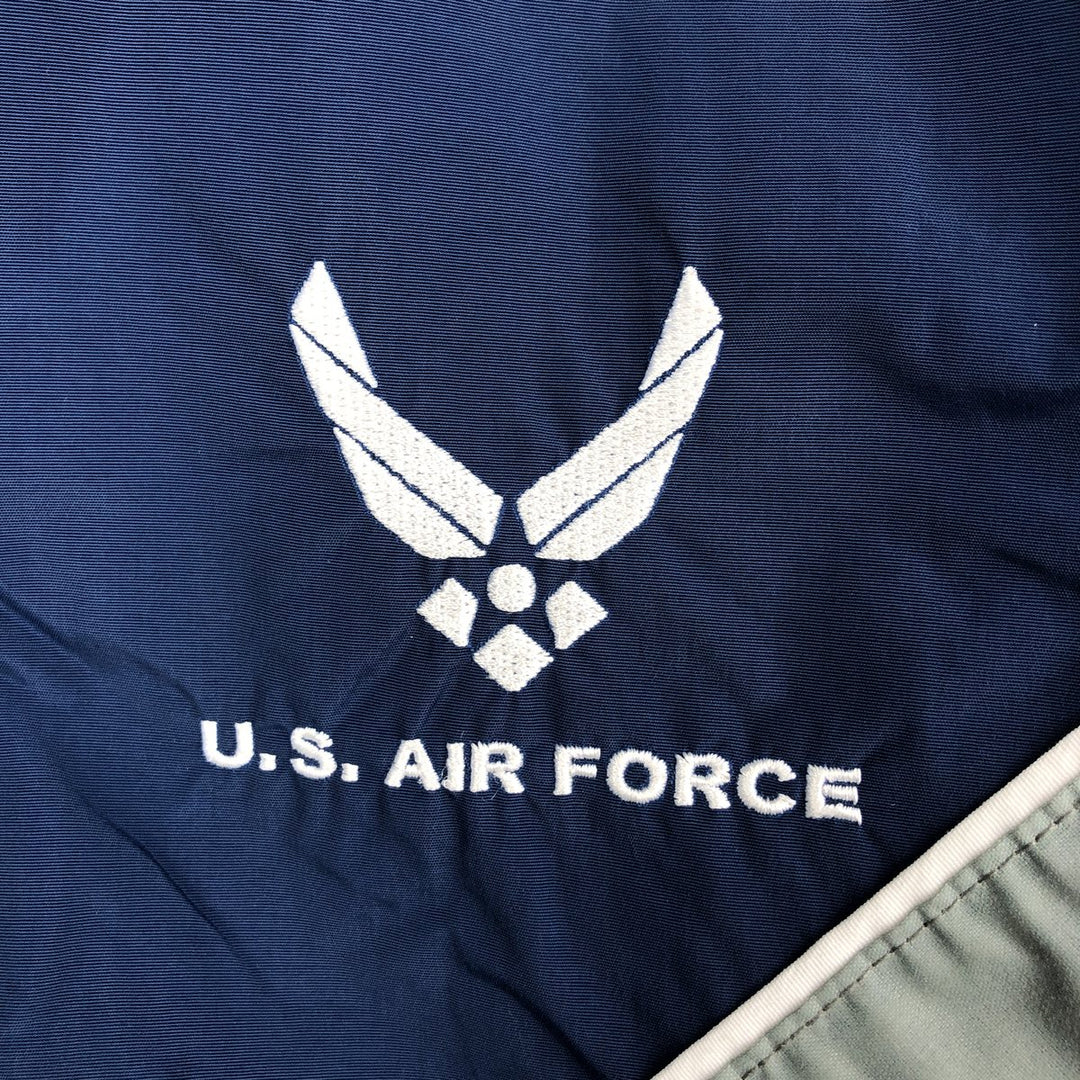 Authentic 2000'S US Military USAIR Force PTU Training Jacket, Nylon Jacket, Made in USA, Small Long, Men's Size Small Nylon navy blue type Vintage Second Hand