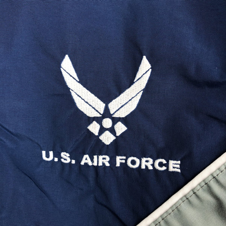Authentic 2000'S US Military USAIR Force PTU Training Jacket, Nylon Jacket, Made in USA, Small Long, Men's Size Small Nylon navy blue type Vintage Second Hand