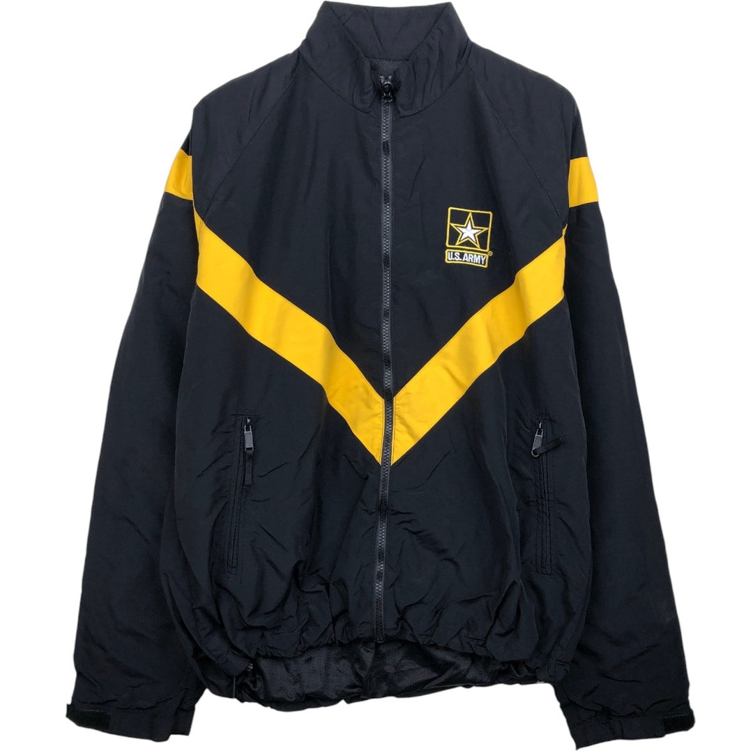 Genuine US Army APFU Training Jacket, Nylon Jacket, Made in USA, MEDIUM Nylon black type Vintage Second Hand