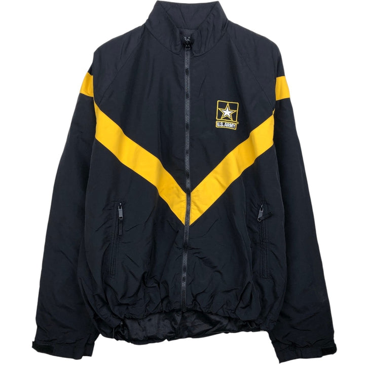 Genuine US Army APFU Training Jacket, Nylon Jacket, Made in USA, MEDIUM Nylon black type Vintage Second Hand