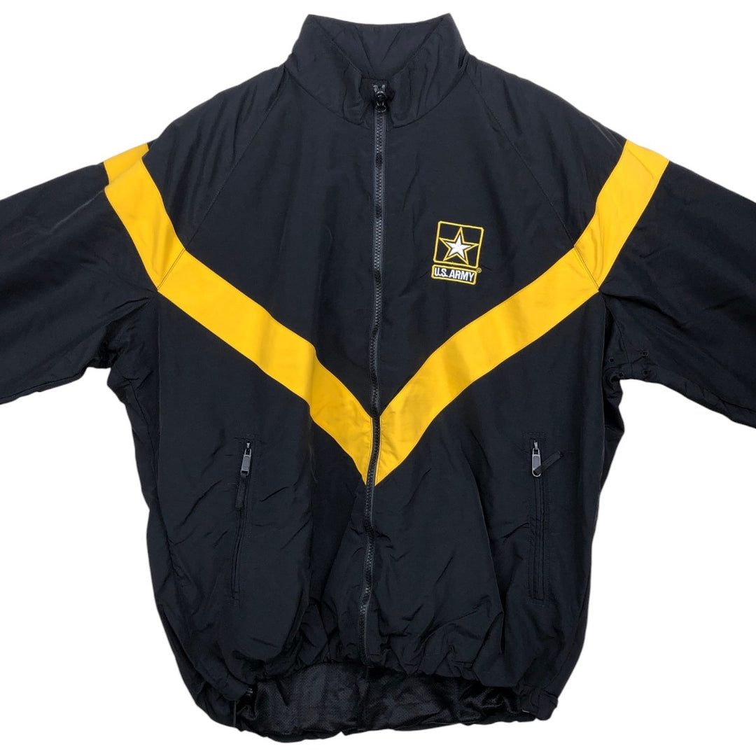 Genuine US Army APFU Training Jacket, Nylon Jacket, Made in USA, MEDIUM Nylon black type Vintage Second Hand