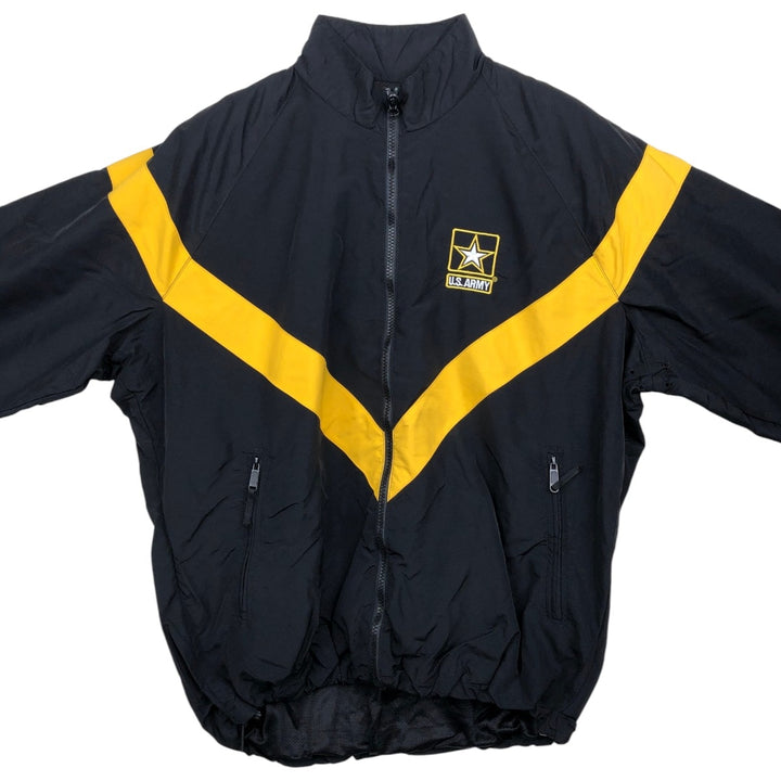 Genuine US Army APFU Training Jacket, Nylon Jacket, Made in USA, MEDIUM Nylon black type Vintage Second Hand