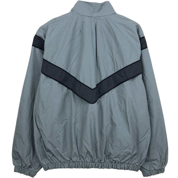 2000'S US Military Issue SKILCRAFT PFU Training Jacket Nylon Jacket Made in USA MEDIUM Nylon gray type Vintage Second Hand