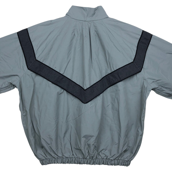 2000'S US Military Issue SKILCRAFT PFU Training Jacket Nylon Jacket Made in USA MEDIUM Nylon gray type Vintage Second Hand