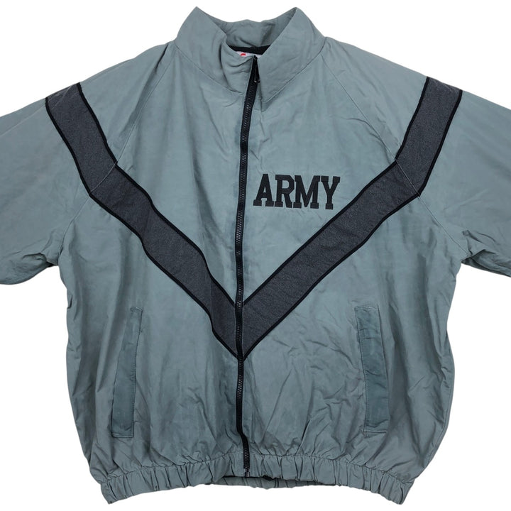 1990'S US Military Issue SKILCRAFT IPFU Training Jacket, Nylon Jacket, Made in USA, Medium Size Nylon gray type Vintage Second Hand