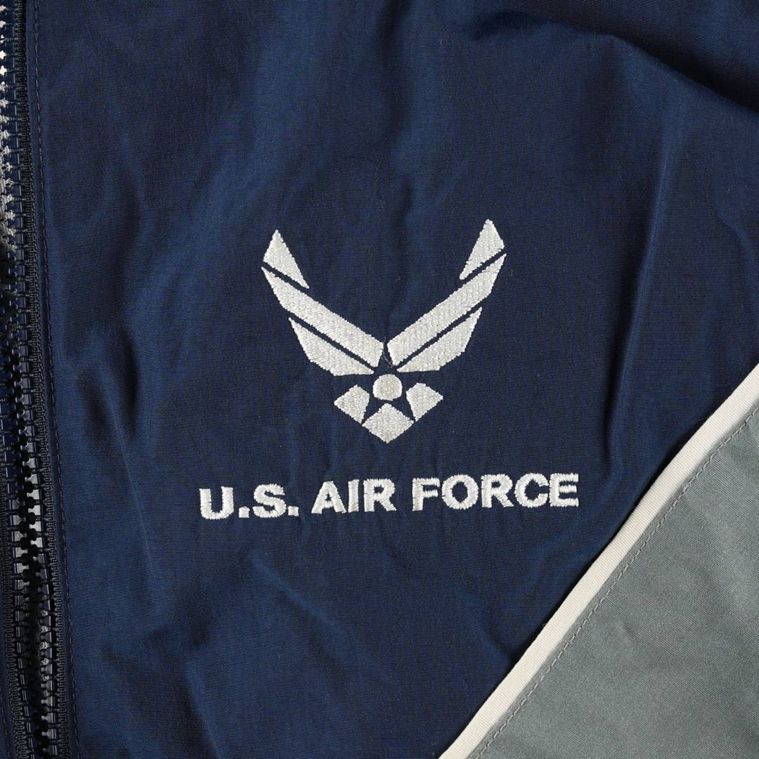 Genuine US military USAIR FORCE SKILCRAFT PTU training jacket, nylon jacket, made in USA, MEDIUM Nylon navy blue type Vintage Second Hand