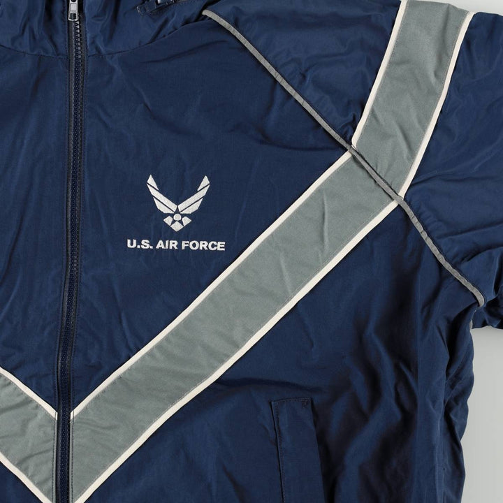 Genuine US military USAIR FORCE SKILCRAFT PTU training jacket, nylon jacket, made in USA, MEDIUM Nylon navy blue type Vintage Second Hand