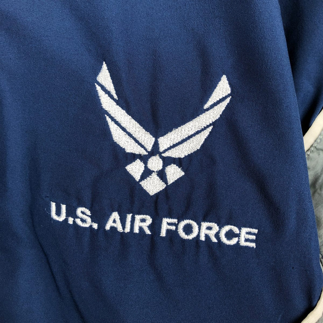 US Military PTU Training Jacket Windbreaker, Made in USA, Size Small polyester navy blue type Vintage Second Hand