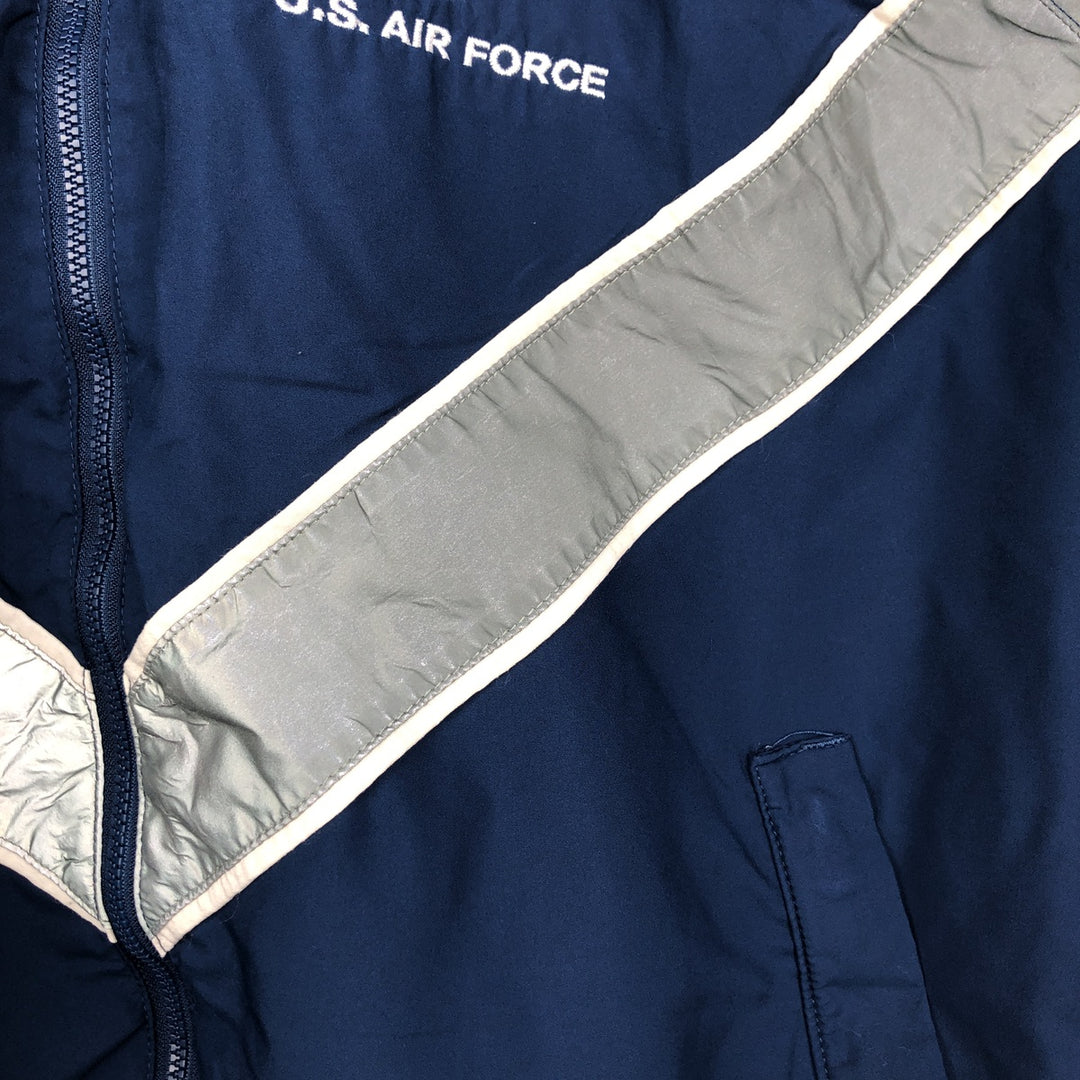 US Military PTU Training Jacket Windbreaker, Made in USA, Size Small polyester navy blue type Vintage Second Hand