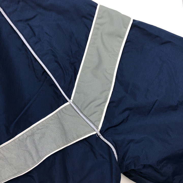 2000'S US Military Issue SKILCRAFT PTU Training Jacket Nylon Jacket Made in USA MEDIUM Nylon navy blue type Vintage Second Hand