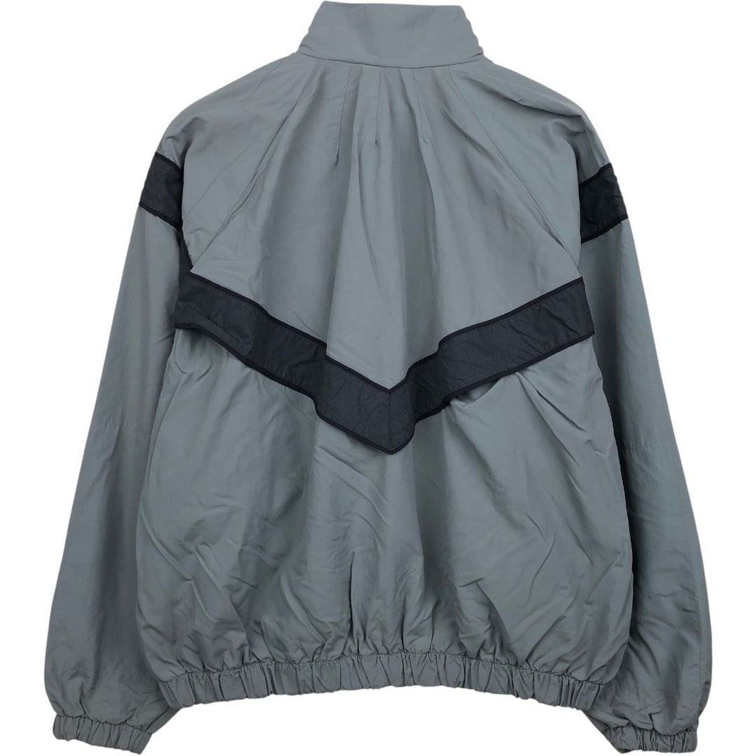 1990'S US Military Issue SKILCRAFT IPFU Training Jacket Nylon Jacket Made in USA Large Nylon gray type Vintage Second Hand