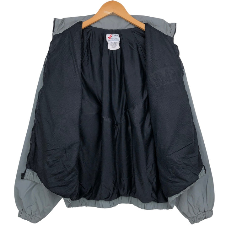 1990'S US Military Issue SKILCRAFT IPFU Training Jacket Nylon Jacket Made in USA Large Nylon gray type Vintage Second Hand