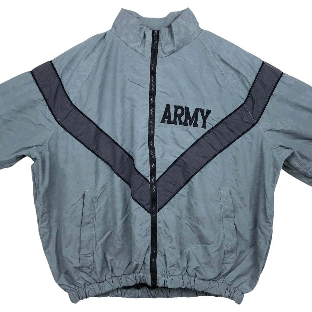 Genuine US Military IPFU Training Jacket, Camouflage Pattern ACU Digital Camo Nylon Jacket, Made in USA, MEDIUM Nylon gray type Vintage Second Hand