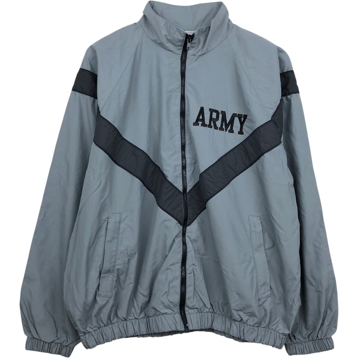 2000'S US Military Issue IPFU Training Jacket, Nylon Jacket, Made in USA, Large Regular Size (Equivalent to Men's L) Nylon gray type Vintage Second Hand