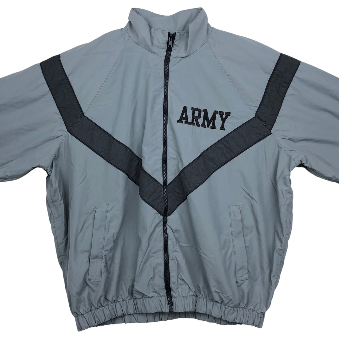 2000'S US Military Issue IPFU Training Jacket, Nylon Jacket, Made in USA, Large Regular Size (Equivalent to Men's L) Nylon gray type Vintage Second Hand