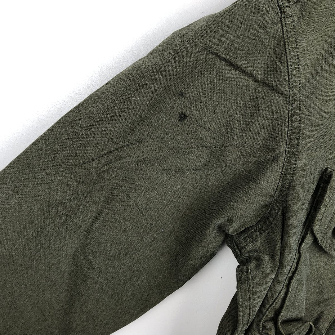 1980'S Canadian Military Combat Jacket 7138, Men's Size M (Equivalent), Vintage polyester Khaki type Vintage Second Hand