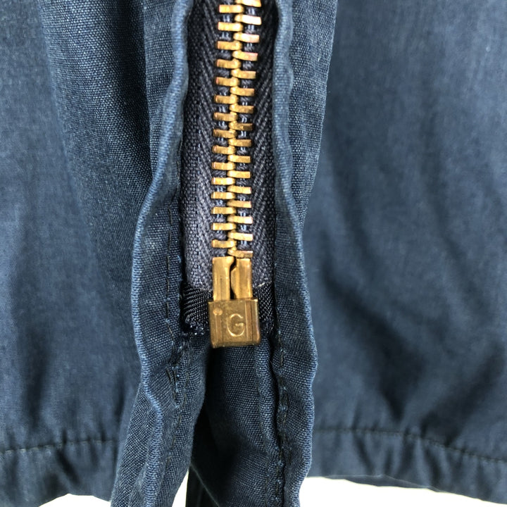 Genuine US Navy Military Utility Jacket, Made in USA, Size 42R (equivalent to Men's L) polyester navy blue type Vintage Second Hand