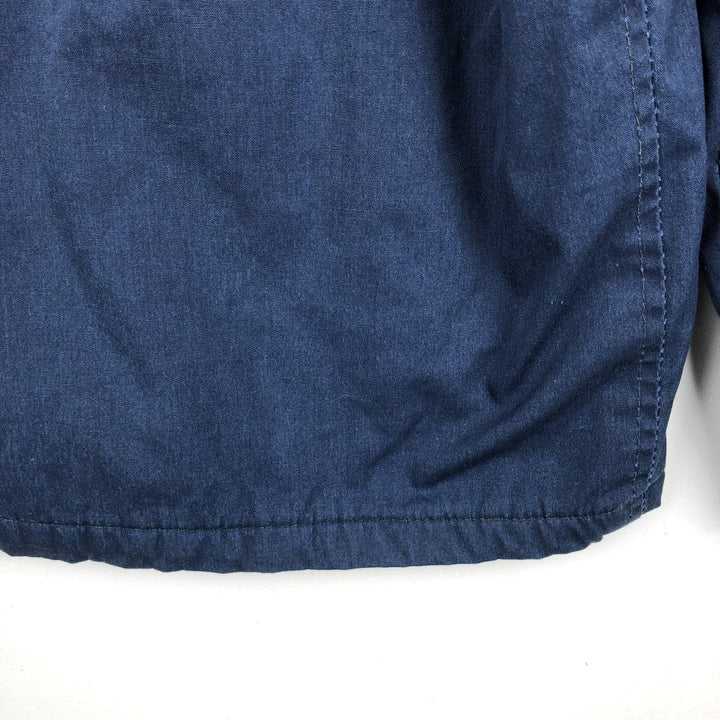 Genuine US Navy Military Utility Jacket, Made in USA, Size 42R (equivalent to Men's L) polyester navy blue type Vintage Second Hand