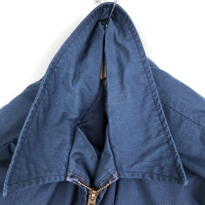 Genuine US Navy Military Utility Jacket, Made in USA, Size 42R (equivalent to Men's L) polyester navy blue type Vintage Second Hand