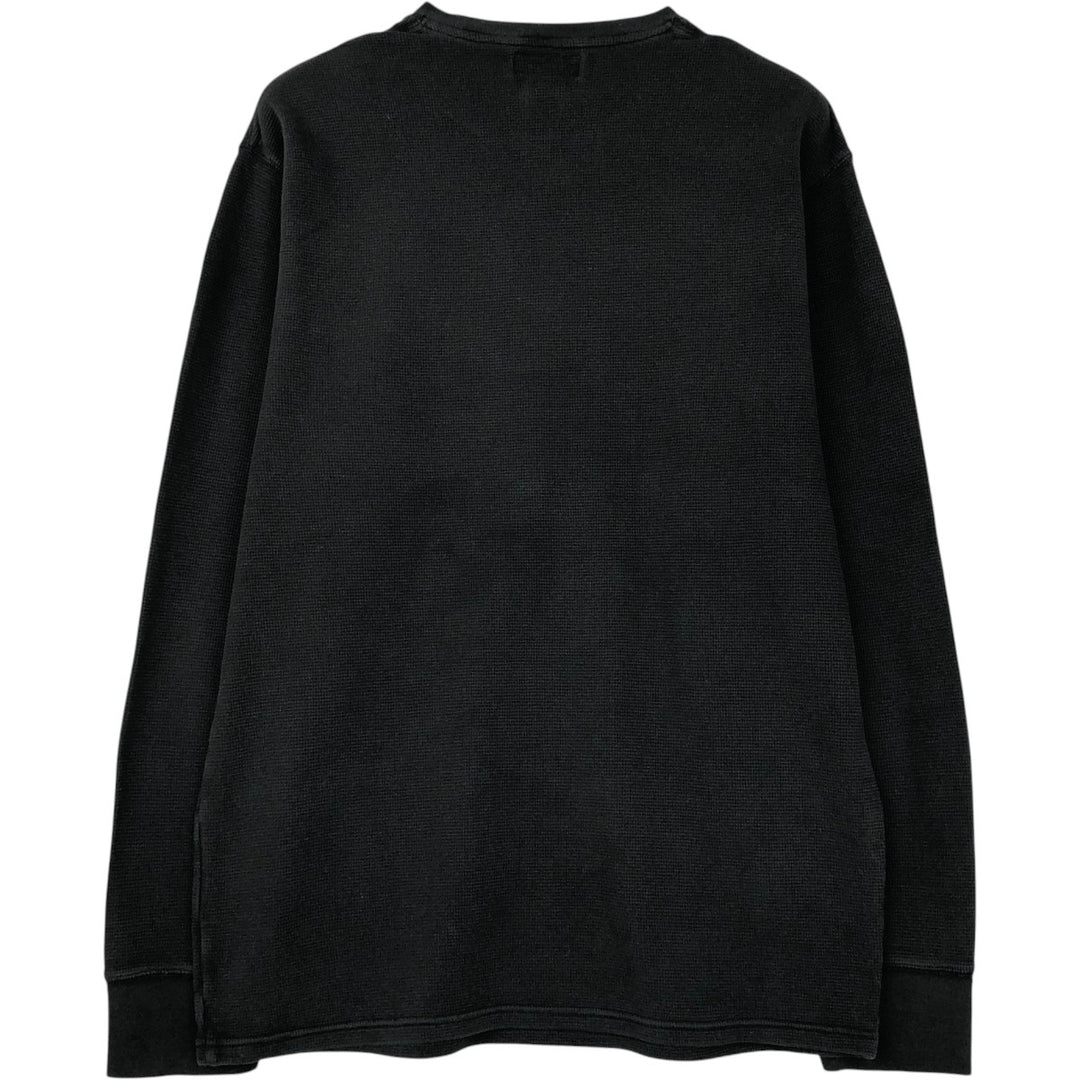 Ralph Lauren POLO RALPH LAUREN Thermal Long T-Shirt Men's XXL cotton black type Vintage Second Hand
