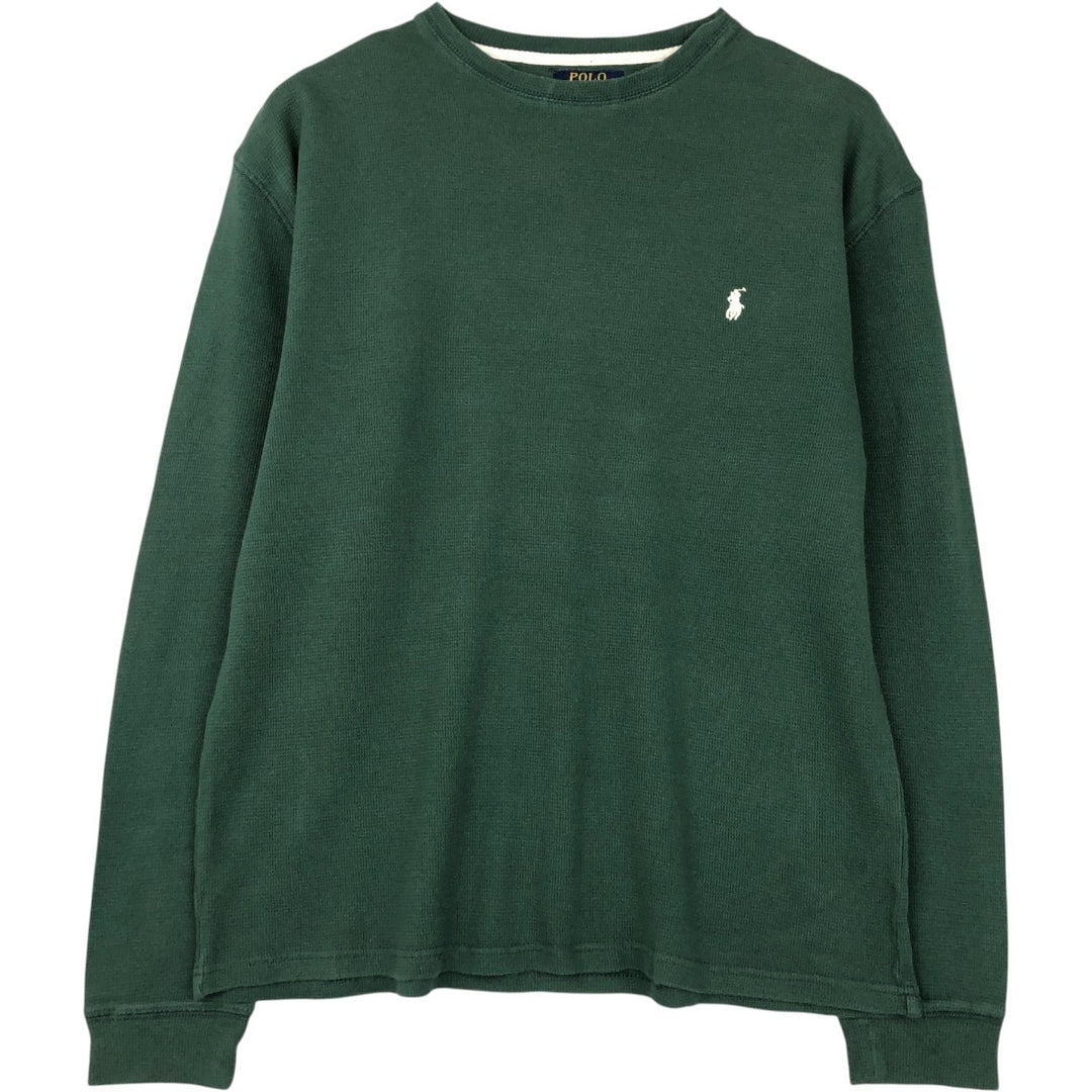 Ralph Lauren POLO RALPH LAUREN Thermal Long T-Shirt Men's XL cotton green type Vintage Second Hand