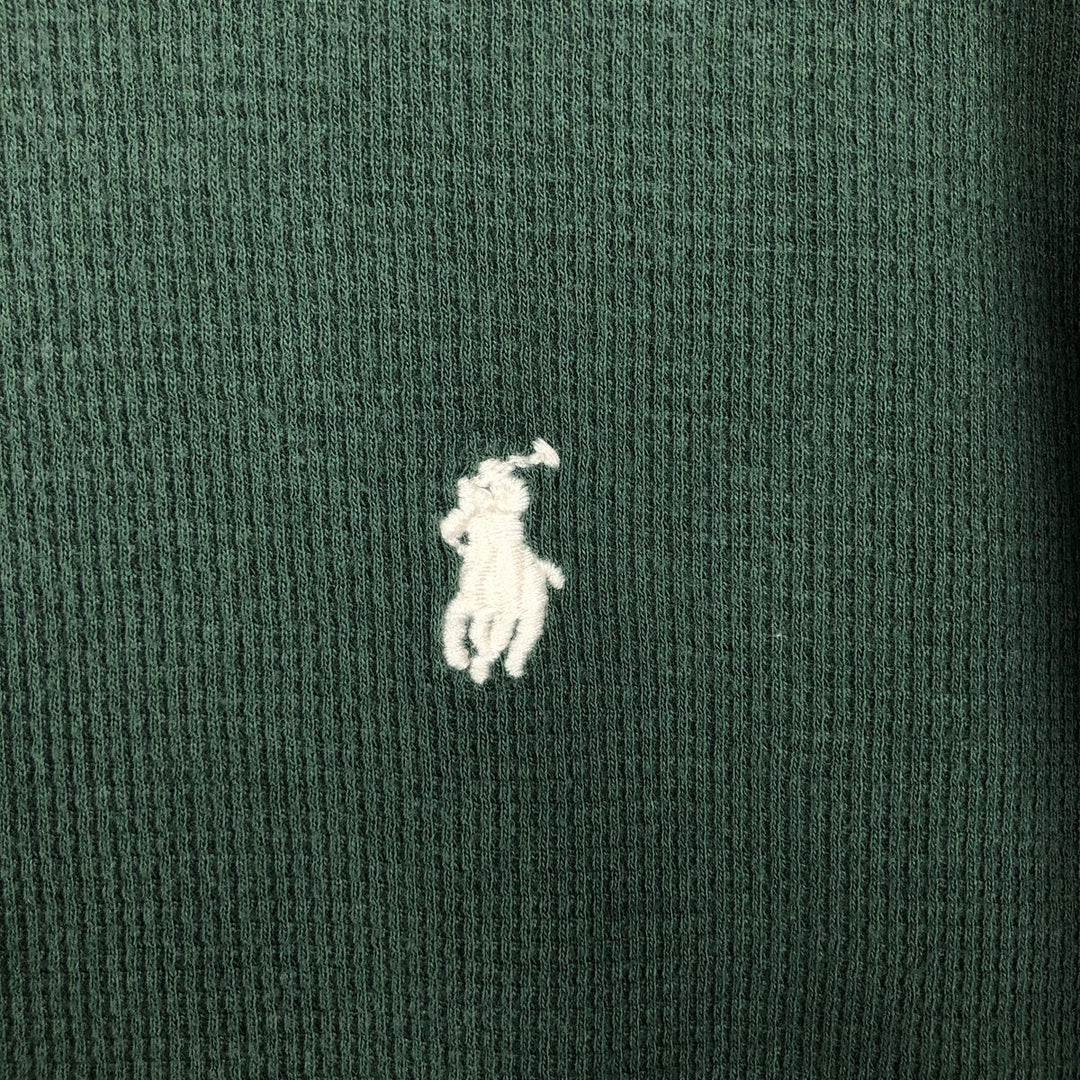Ralph Lauren POLO RALPH LAUREN Thermal Long T-Shirt Men's XL cotton green type Vintage Second Hand