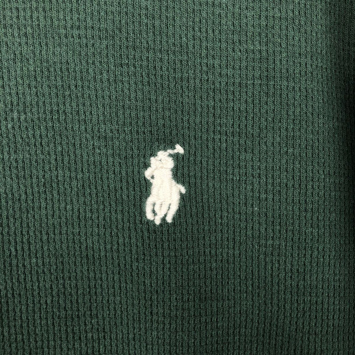 Ralph Lauren POLO RALPH LAUREN Thermal Long T-Shirt Men's XL cotton green type Vintage Second Hand