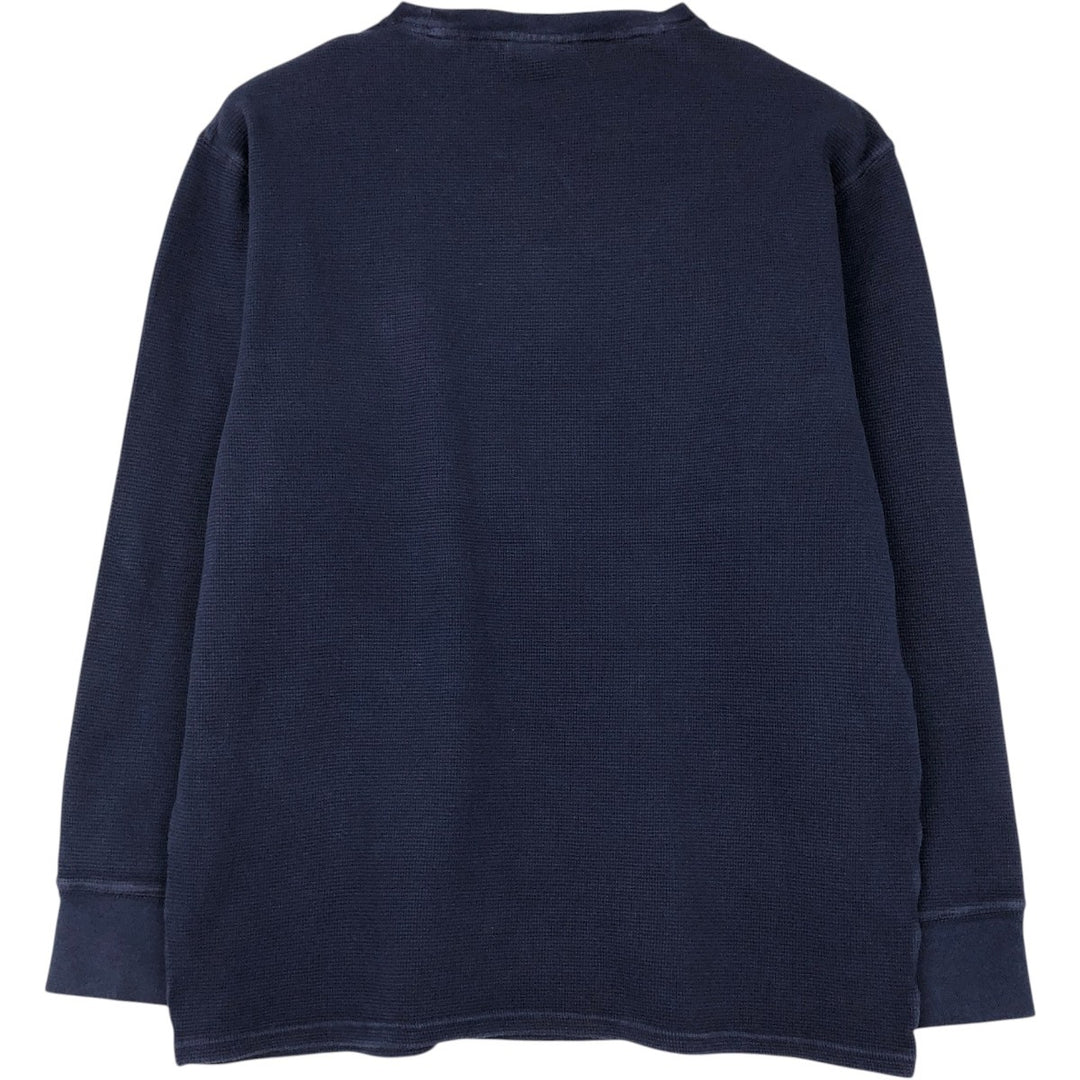Ralph Lauren POLO RALPH LAUREN SLEEPWEAR Thermal Long T-Shirt, Men's Size L cotton navy blue type Vintage Second Hand