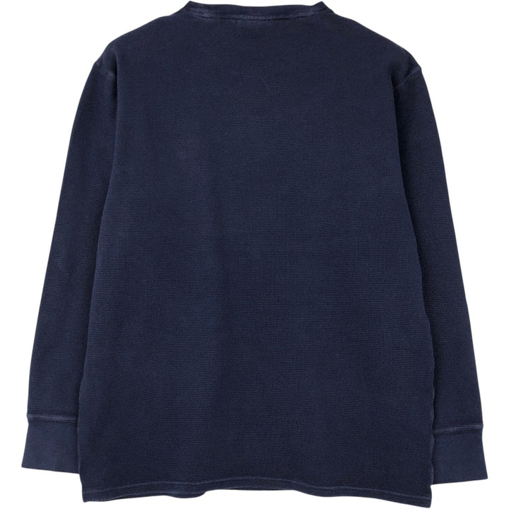 Ralph Lauren POLO RALPH LAUREN SLEEPWEAR Thermal Long T-Shirt, Men's Size L cotton navy blue type Vintage Second Hand