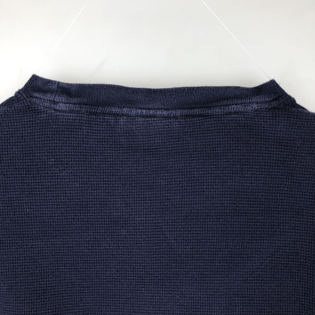 Ralph Lauren POLO RALPH LAUREN SLEEPWEAR Thermal Long T-Shirt, Men's Size L cotton navy blue type Vintage Second Hand