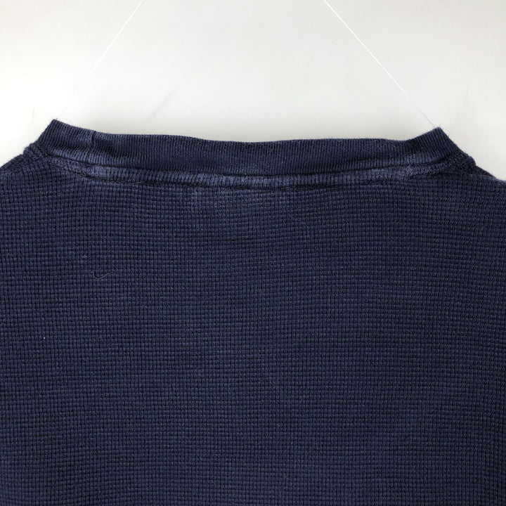 Ralph Lauren POLO RALPH LAUREN SLEEPWEAR Thermal Long T-Shirt, Men's Size L cotton navy blue type Vintage Second Hand