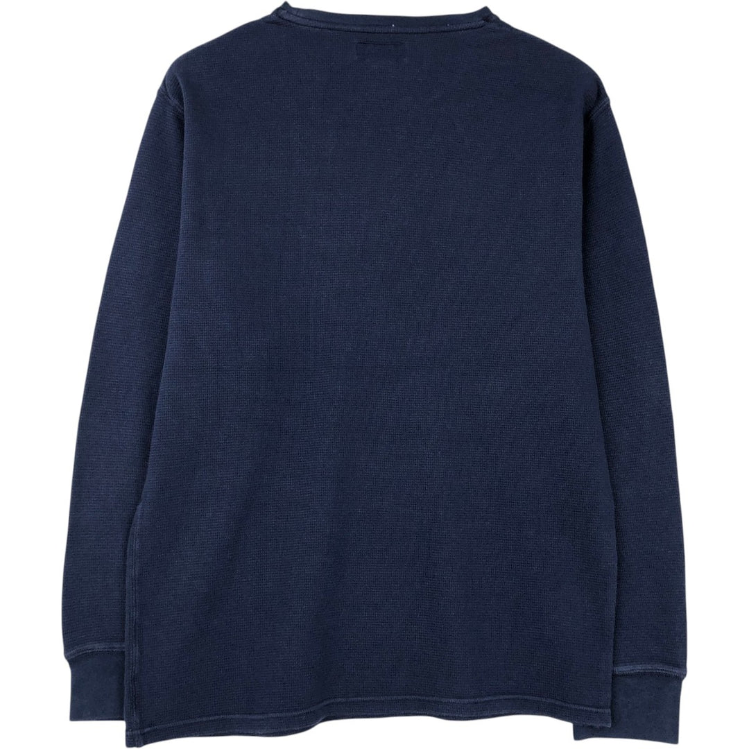 Ralph Lauren POLO RALPH LAUREN Thermal Long T-Shirt Men's XL cotton navy blue type Vintage Second Hand