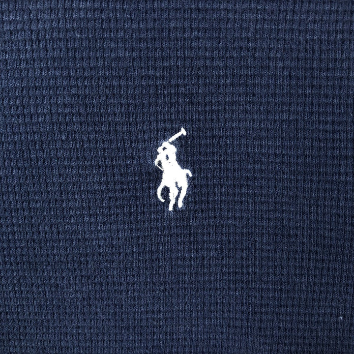 Ralph Lauren POLO RALPH LAUREN Thermal Long T-Shirt Men's XL cotton navy blue type Vintage Second Hand