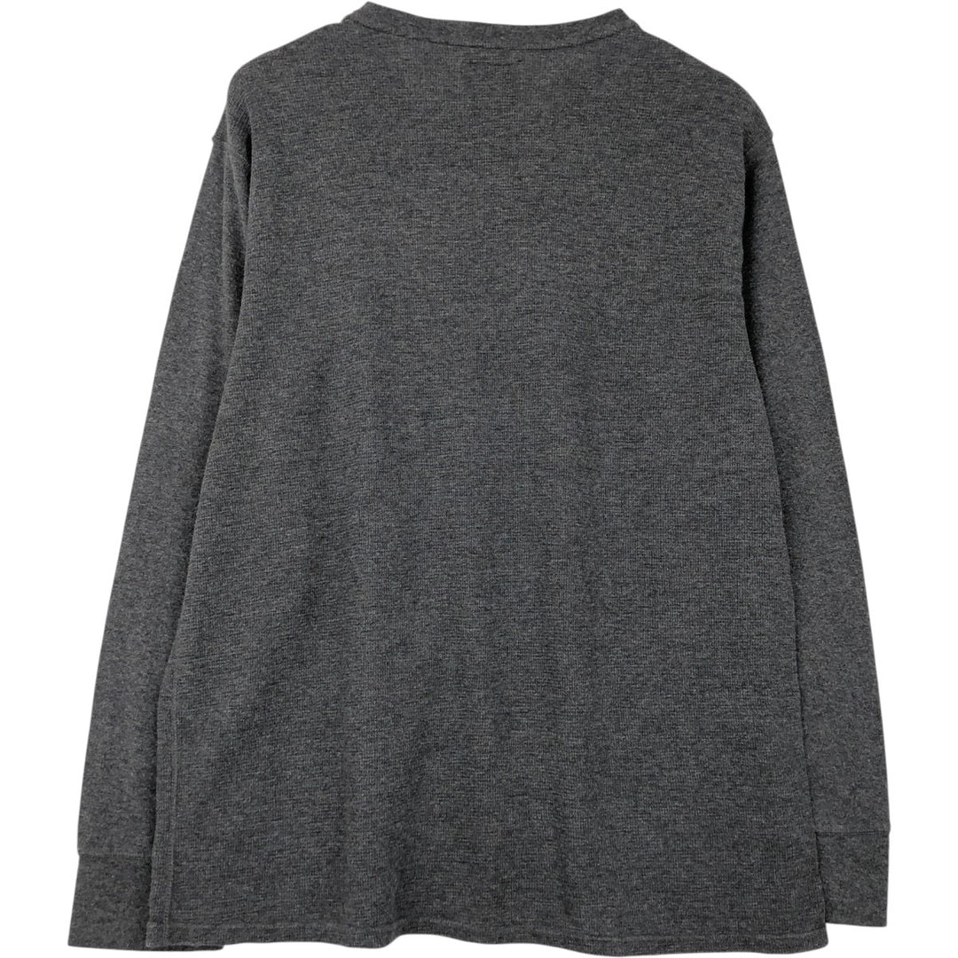 Ralph Lauren POLO RALPH LAUREN Thermal Long T-shirt Waffle Men's XL cotton gray type Vintage Second Hand