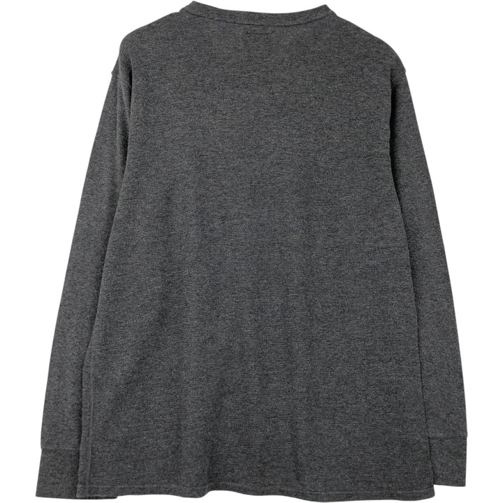 Ralph Lauren POLO RALPH LAUREN Thermal Long T-shirt Waffle Men's XL cotton gray type Vintage Second Hand
