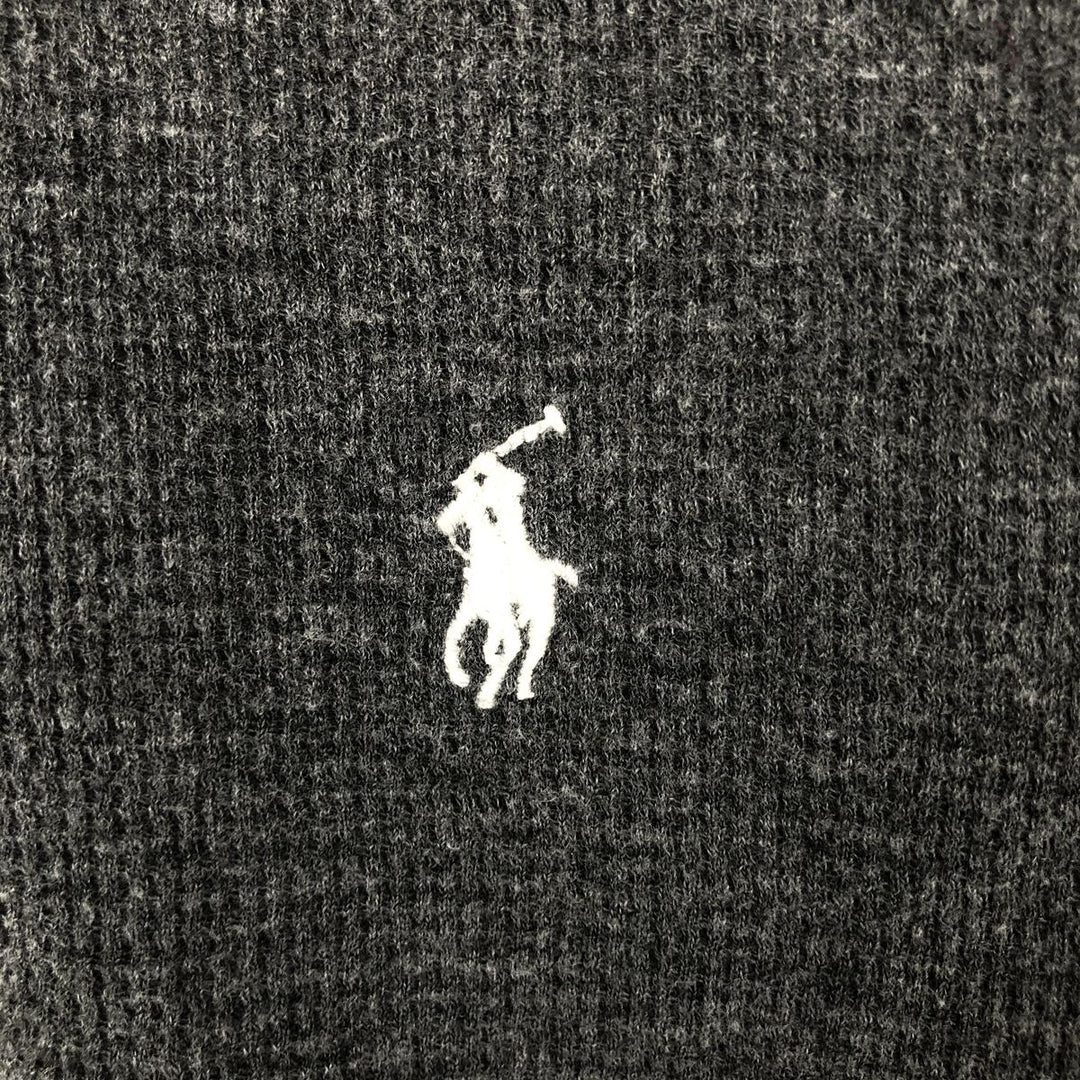 Ralph Lauren POLO RALPH LAUREN Thermal Long T-shirt Waffle Men's XL cotton gray type Vintage Second Hand