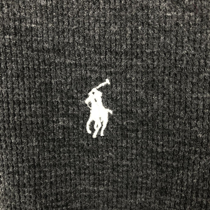 Ralph Lauren POLO RALPH LAUREN Thermal Long T-shirt Waffle Men's XL cotton gray type Vintage Second Hand