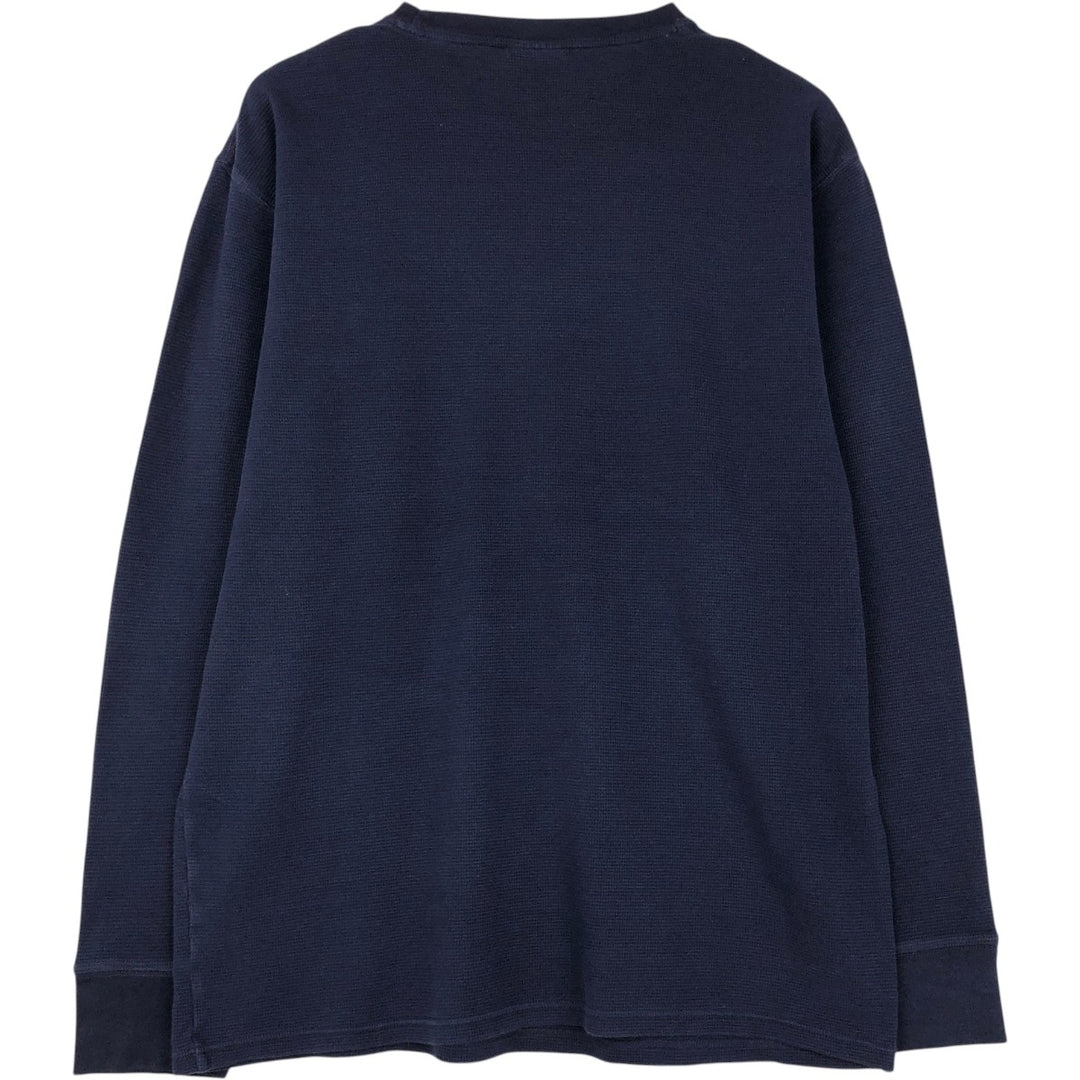 Ralph Lauren POLO RALPH LAUREN SLEEPWEAR Thermal Long T-Shirt, Men's XXL cotton navy blue type Vintage Second Hand