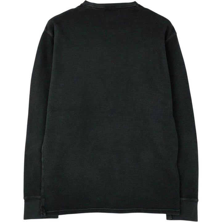 Ralph Lauren POLO RALPH LAUREN Thermal Long T-Shirt Men's Size L cotton black type Vintage Second Hand