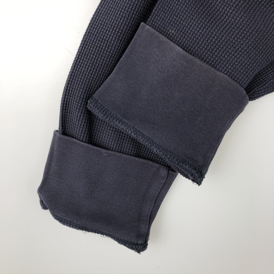 2000'S Ralph Lauren Polo Jeans Company Thermal Long T-Shirt, Waffle, Men's XL cotton navy blue type Vintage Second Hand
