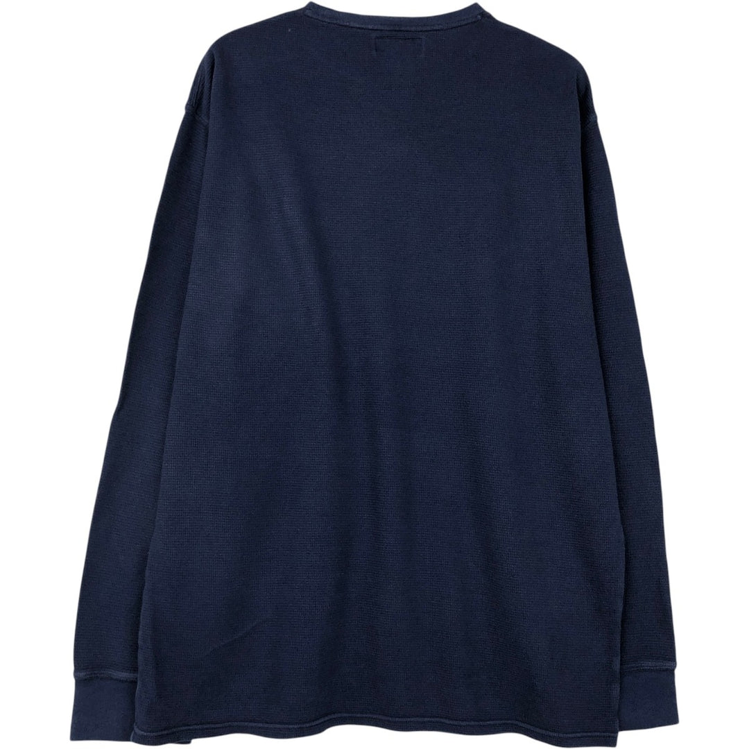 Ralph Lauren POLO RALPH LAUREN Thermal Long T-Shirt Men's Size L unclear navy blue type Vintage Second Hand