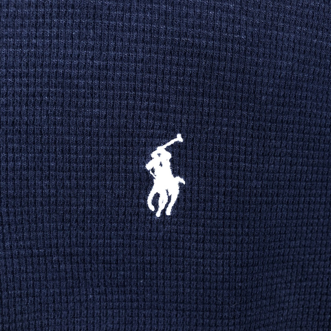 Ralph Lauren POLO RALPH LAUREN Thermal Long T-Shirt Men's Size L unclear navy blue type Vintage Second Hand