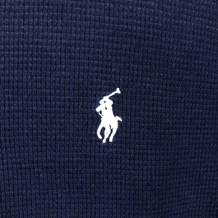 Ralph Lauren POLO RALPH LAUREN Thermal Long T-Shirt Men's Size L unclear navy blue type Vintage Second Hand