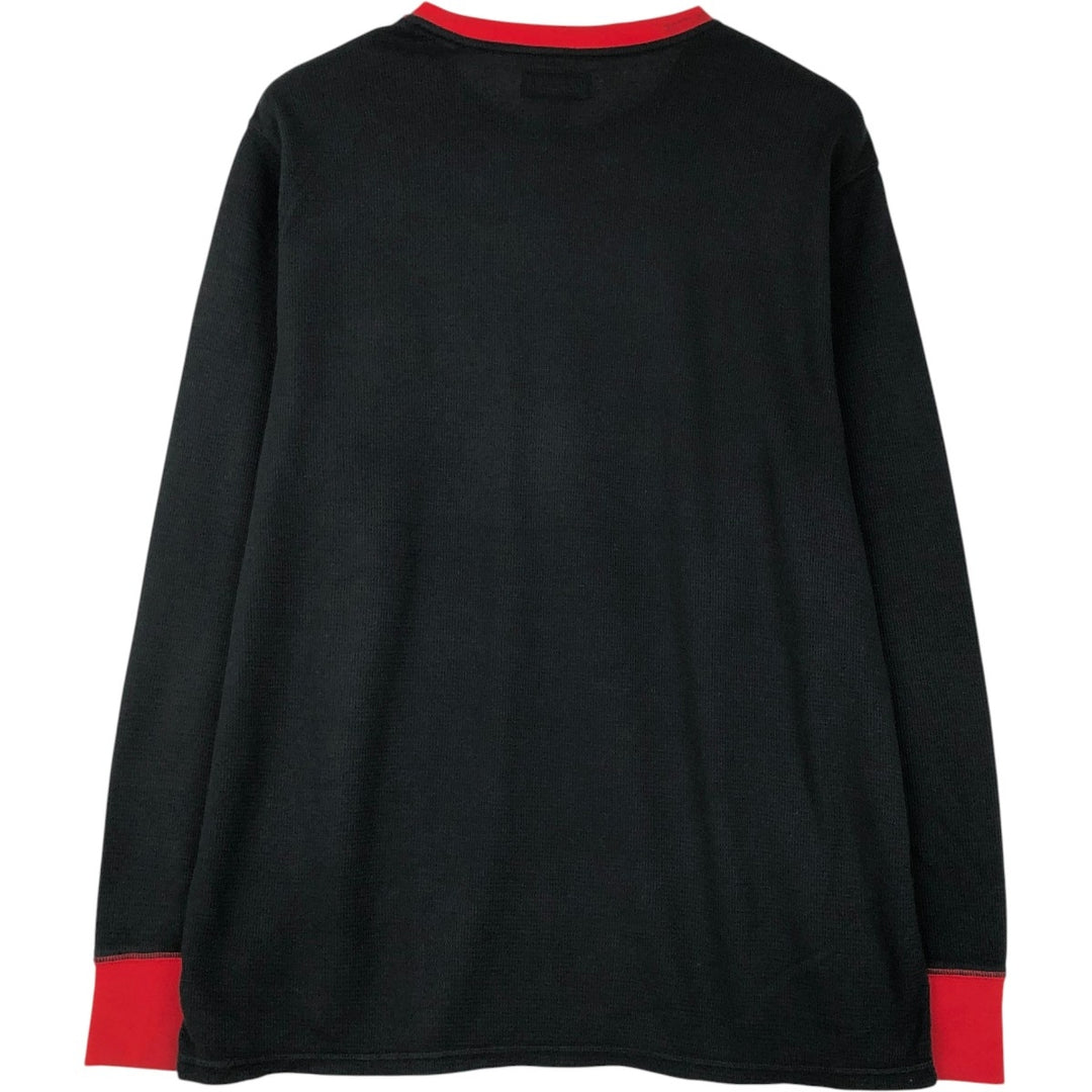 Ralph Lauren POLO RALPH LAUREN Thermal Long T-Shirt Men's XL cotton black type Vintage Second Hand